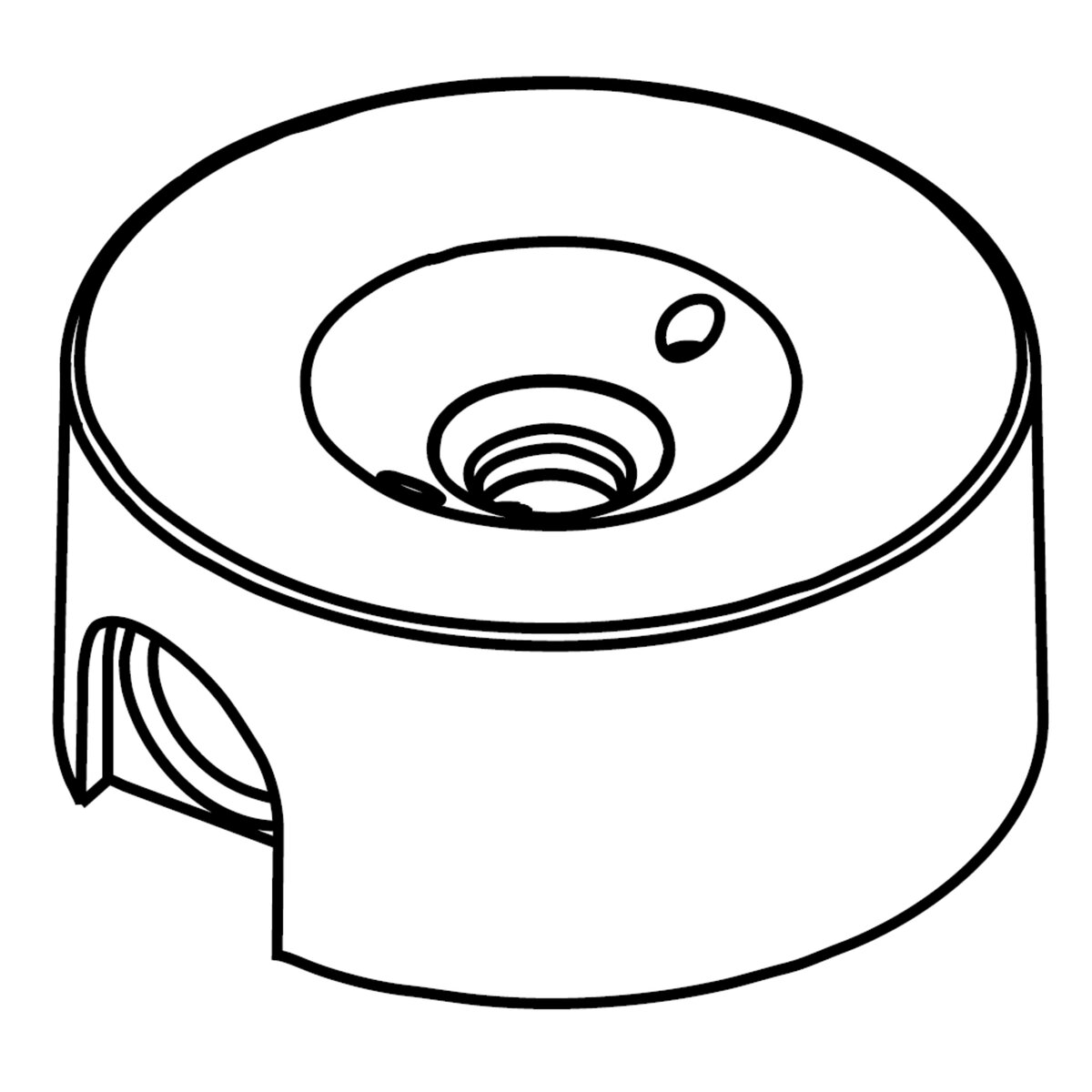 Clutch Lock 4-Hole Cylindrical Housing