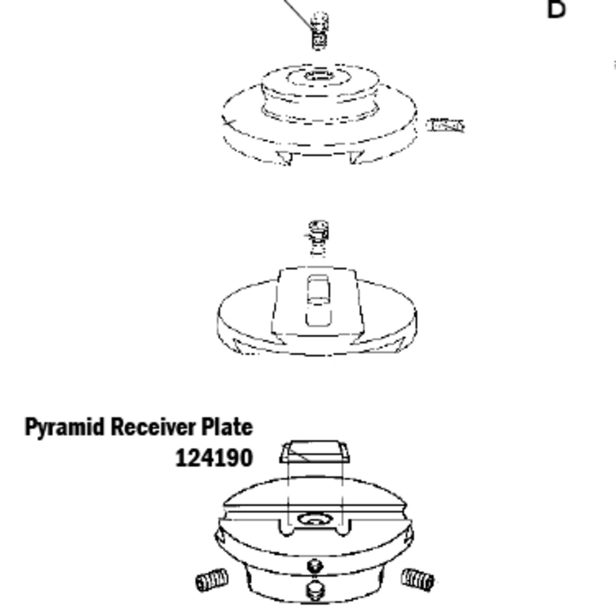 A-P/M-L Slide Unit, Pyramid Receiver Plate