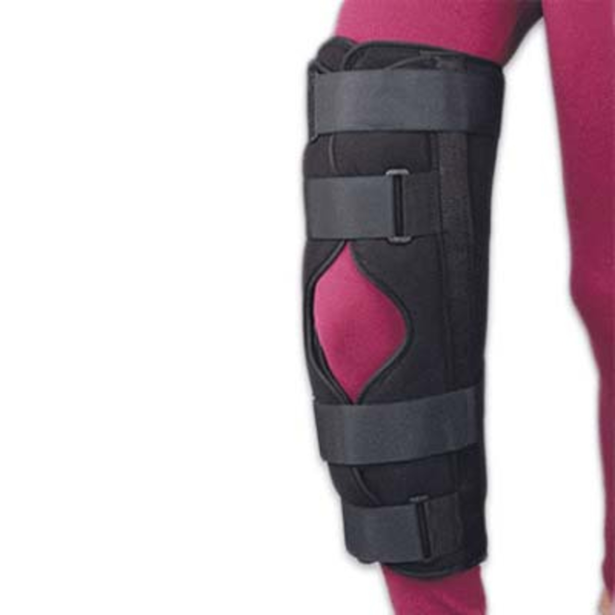 Attelle d’immobilisation du genou à trois panneaux, universelle