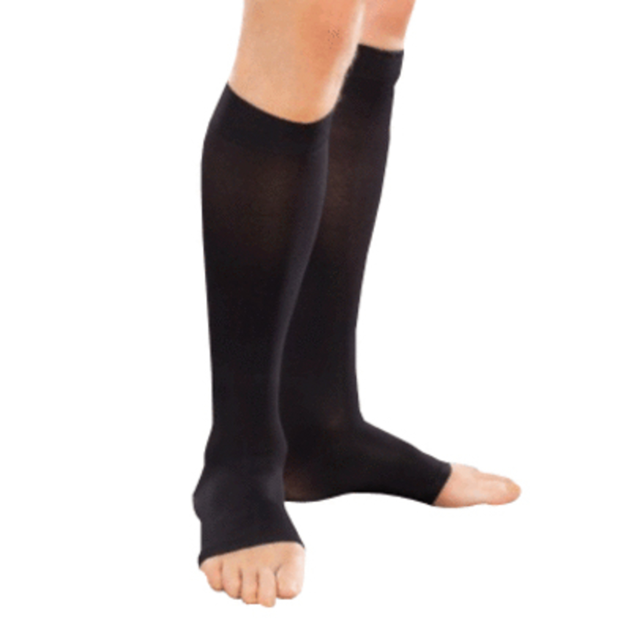 EASE by Therafirm® Opaque Open-Toe Knee High