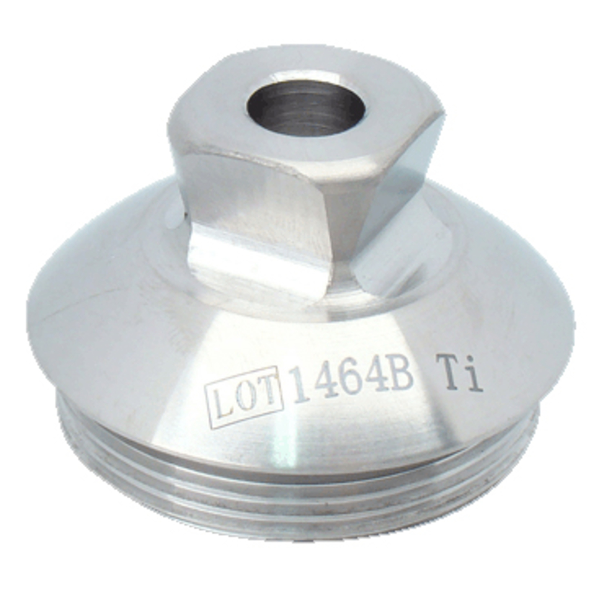 Threaded Rotating Pyramid with Hole - Titanium