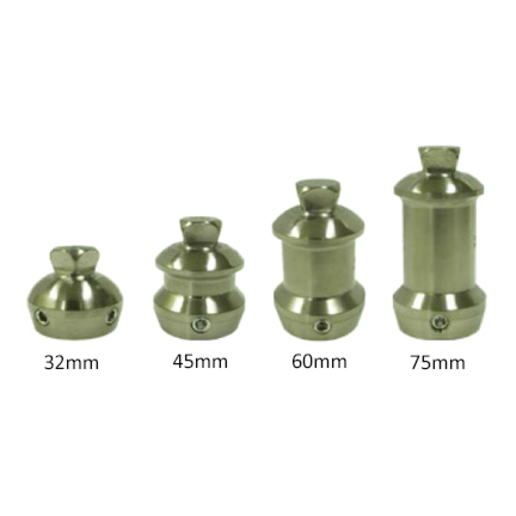 Double Ended Adapter with Male Pyramid - Stainless Steel | 75 mm (3 in ...