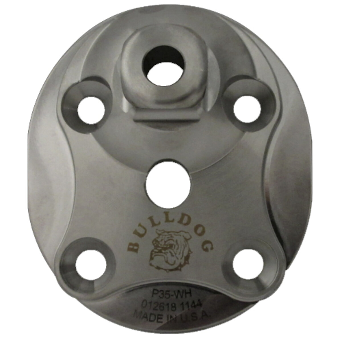 Round Offset 4-Hole Pyramid - Titanium