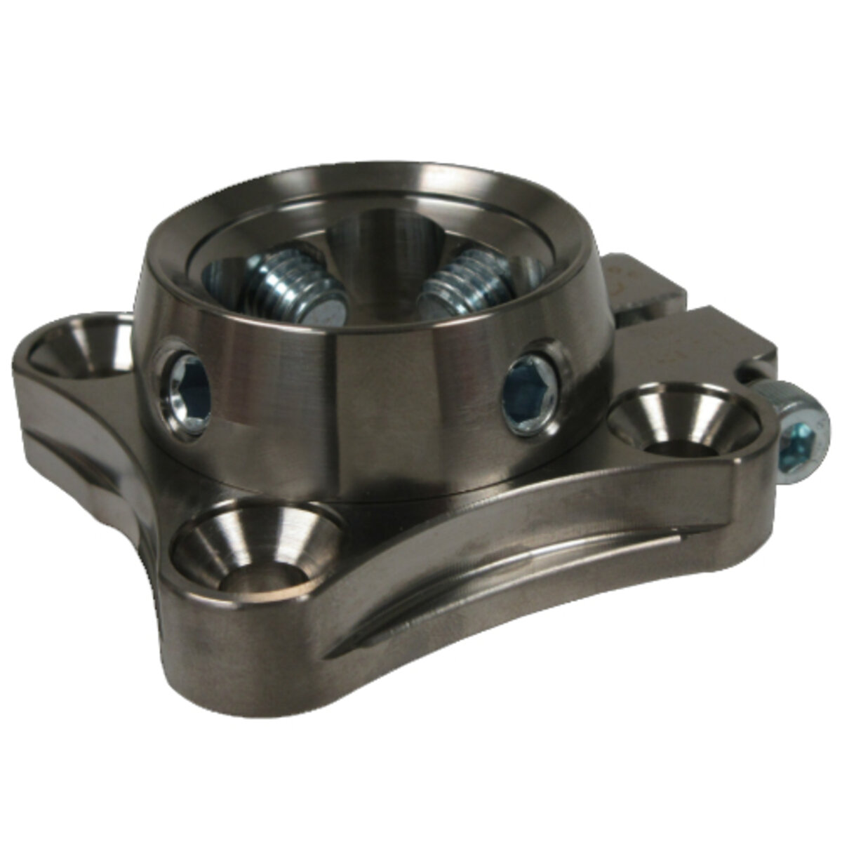 Titanium 4-Hole Base with Titanium Female Receiver