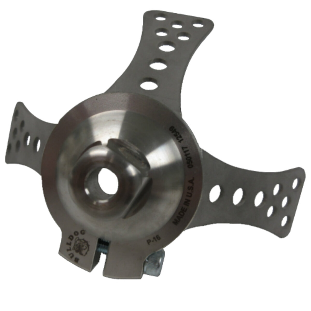 3-Prong Rotating Pyramid with Hole - Titanium