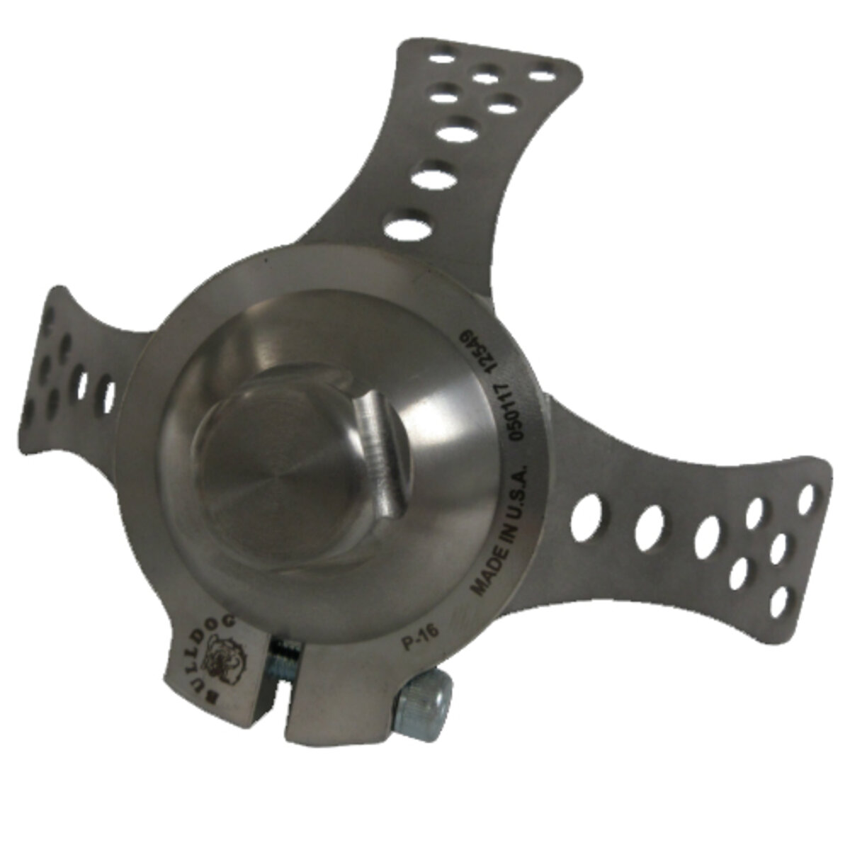 3-Prong Lamination Adapter with Rotating Male Pyramid - Stainless Steel