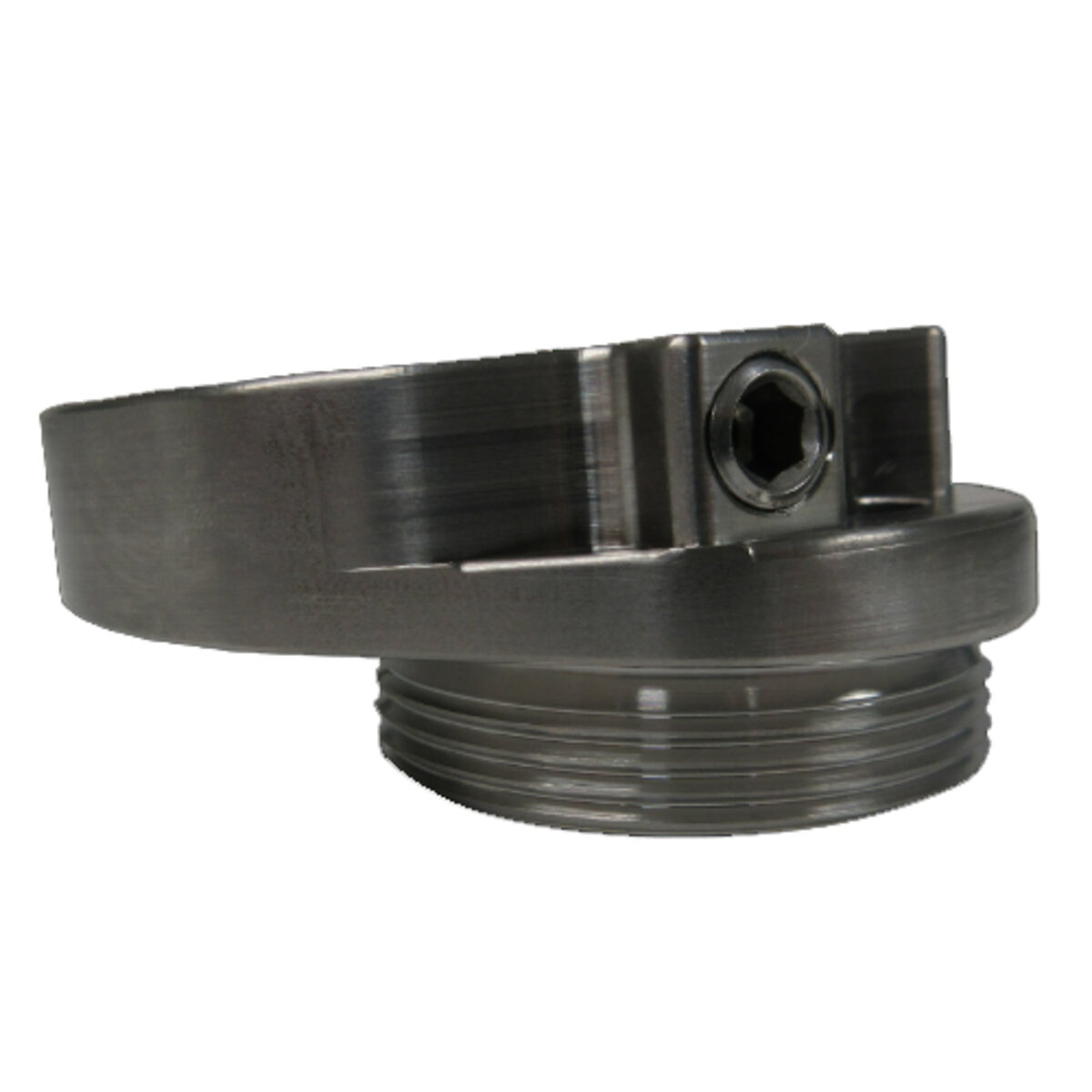 Dual Male/Female Threaded Adapter, Offset and Angled - Titanium