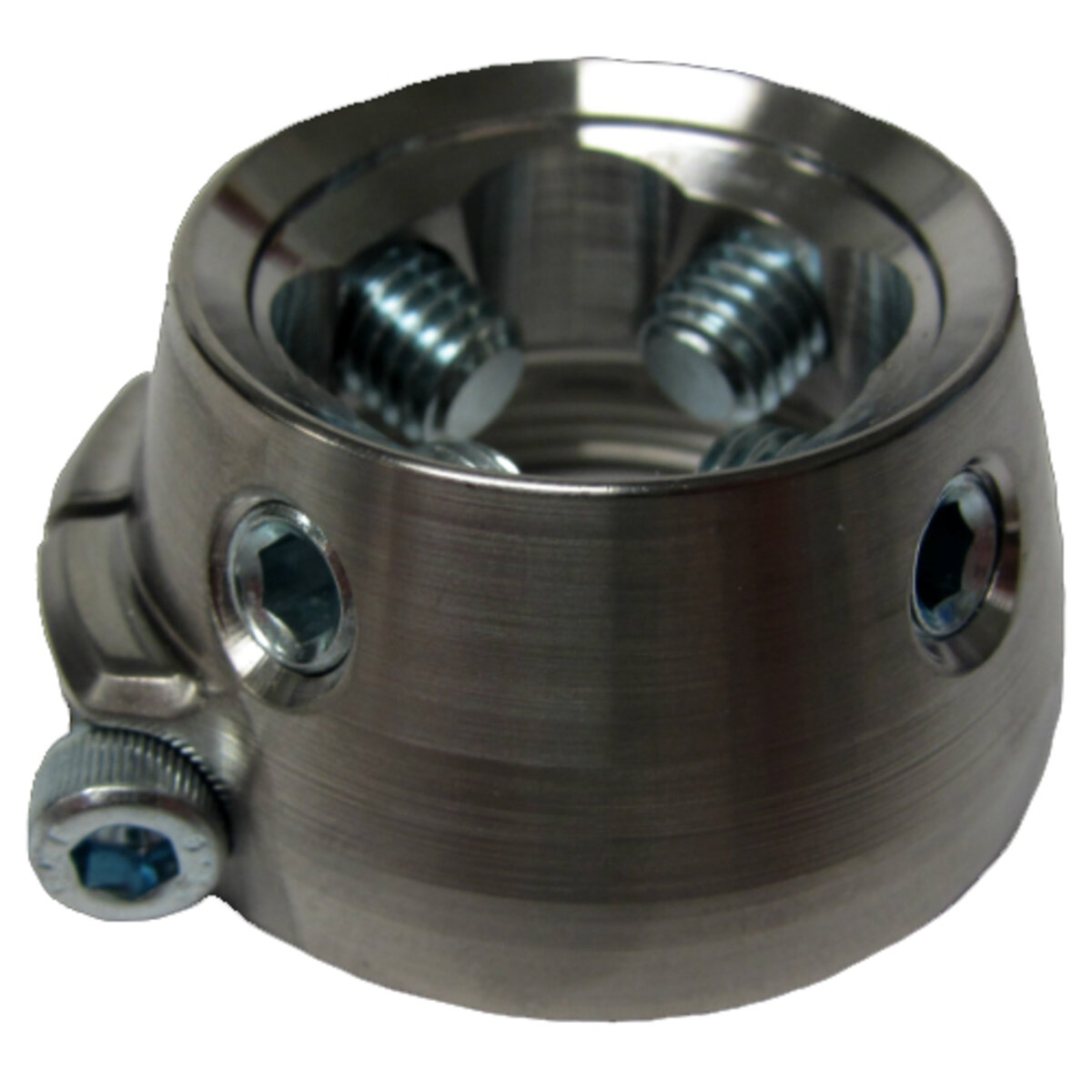 Récepteur pyramidal avec filetage intérieur, en titane