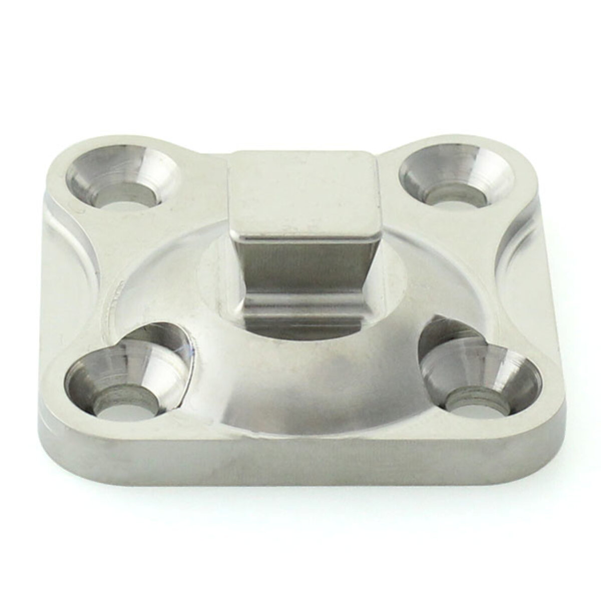 Adaptateur pyramidal pédiatrique 4 trous avec décalage axial de 6,5 mm, en titane