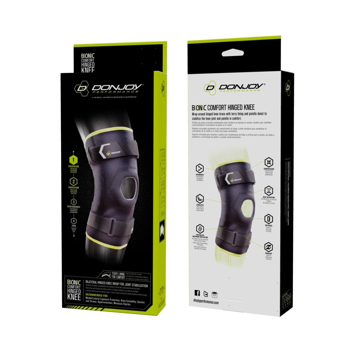 DonJoy Performance Bionic Comfort Hinged Knee Brace