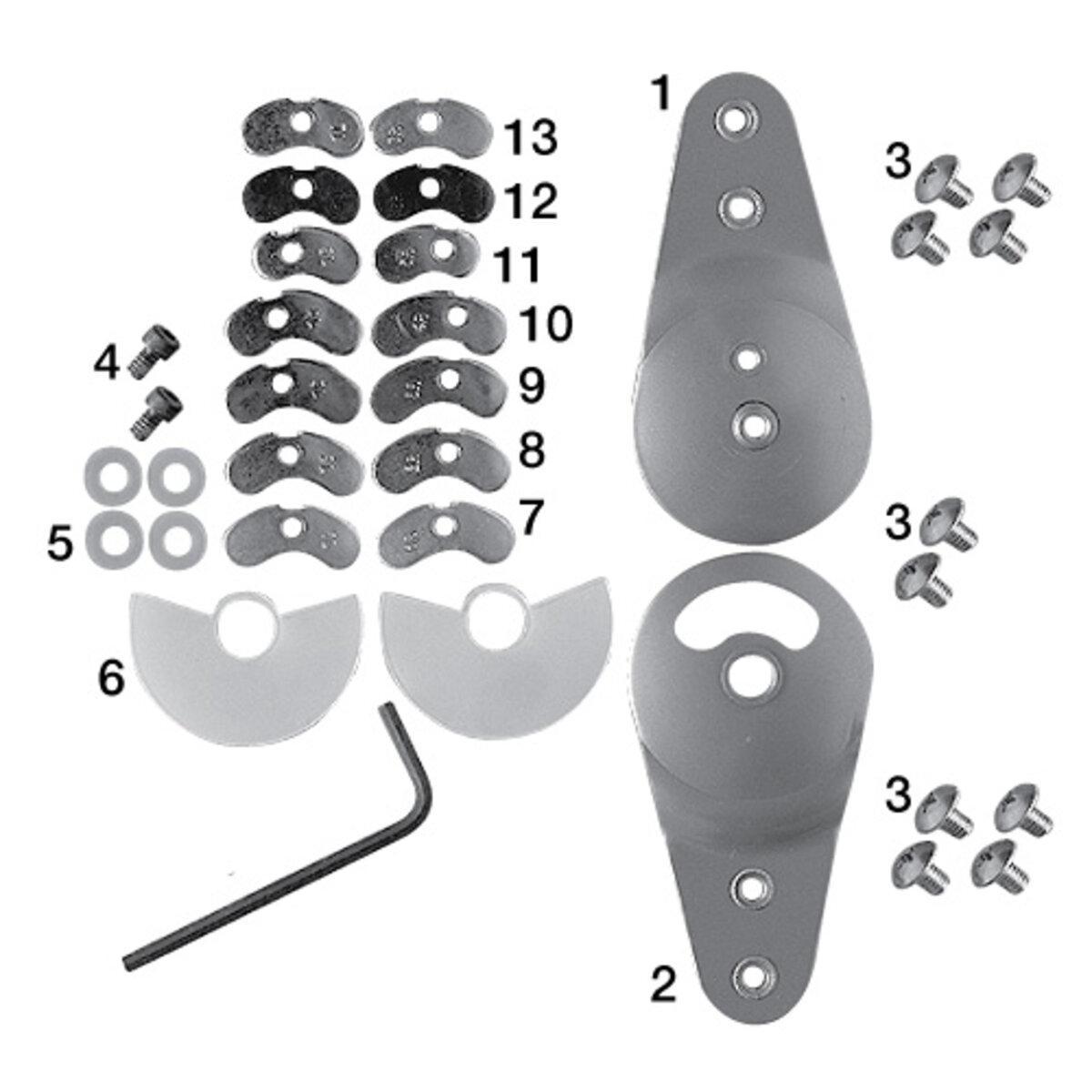 Camber Axis Hinge® Parts
