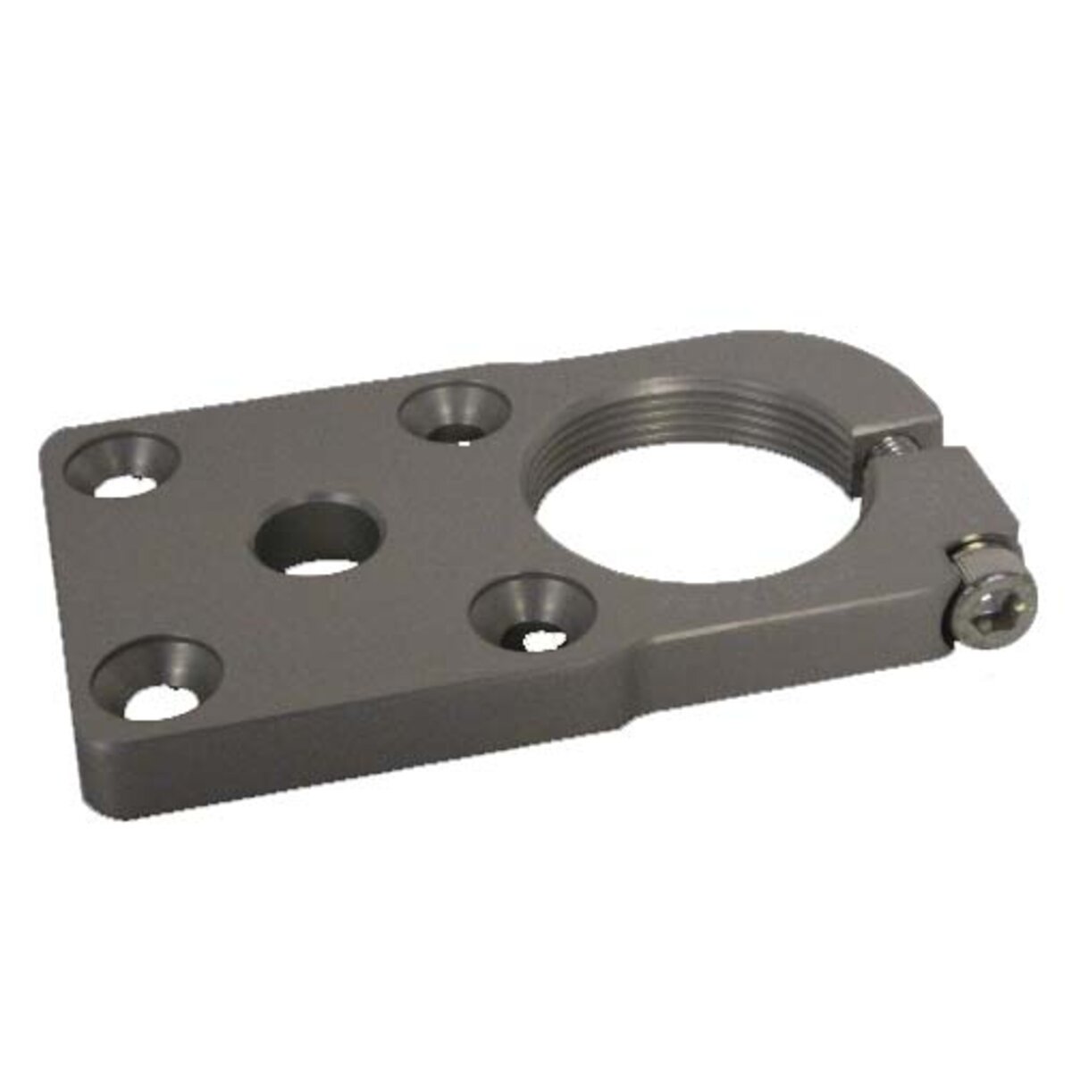 Plaque de fixation à filetage intérieur avec décentré de 40 mm, en aluminium