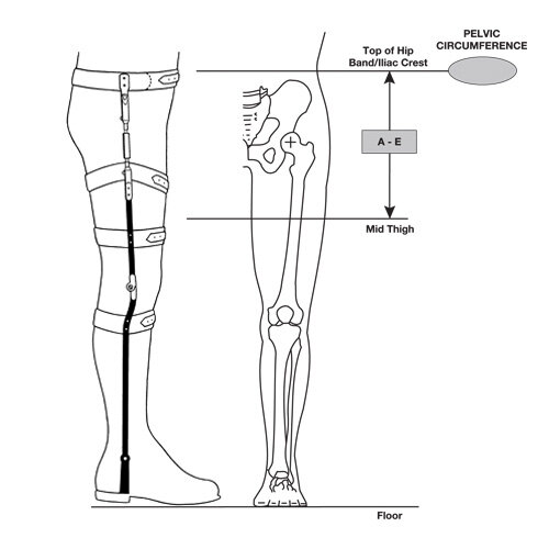 Model K-400 - Bilateral Hip-KAFO Torsion Splint