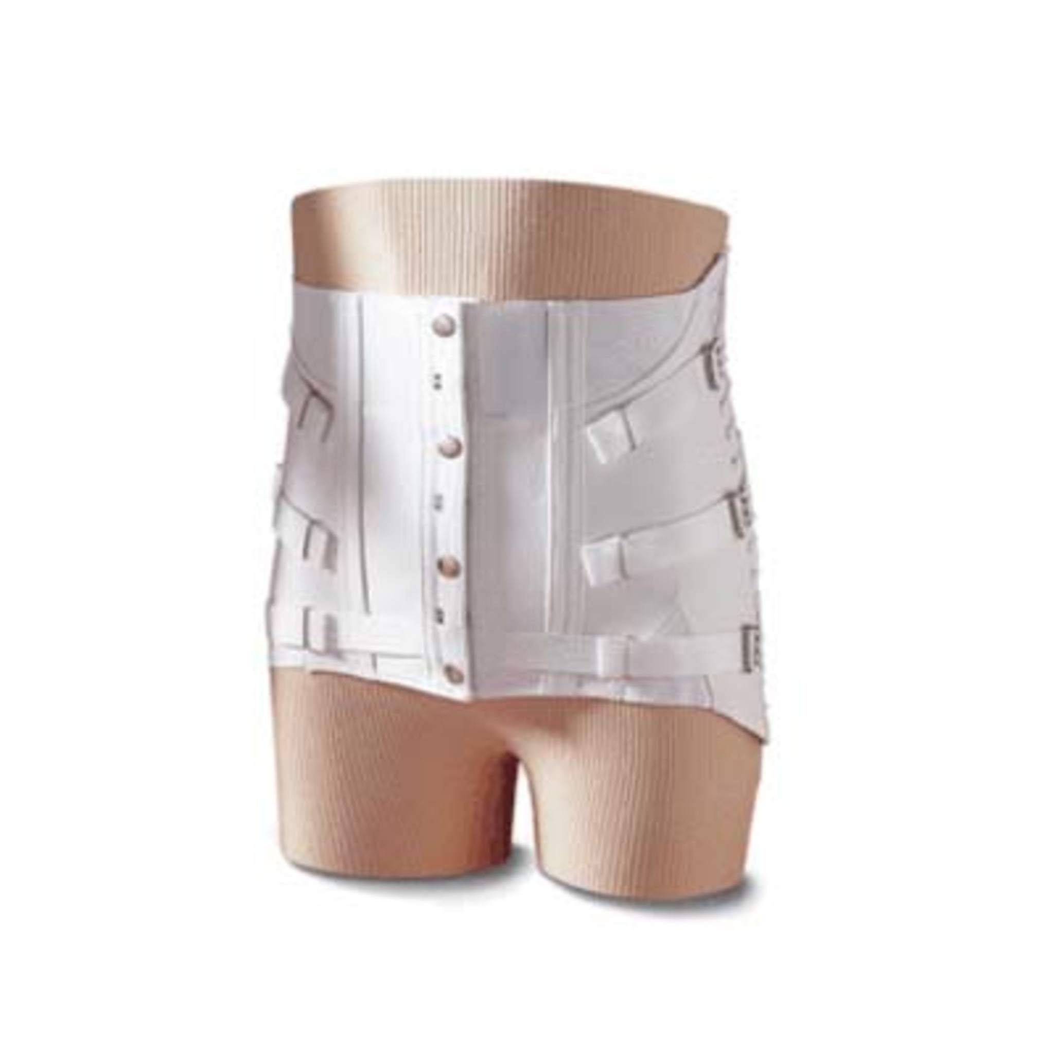 Men's Lumbosacral Support with 3-Pull Side Lace, No Leg Snaps