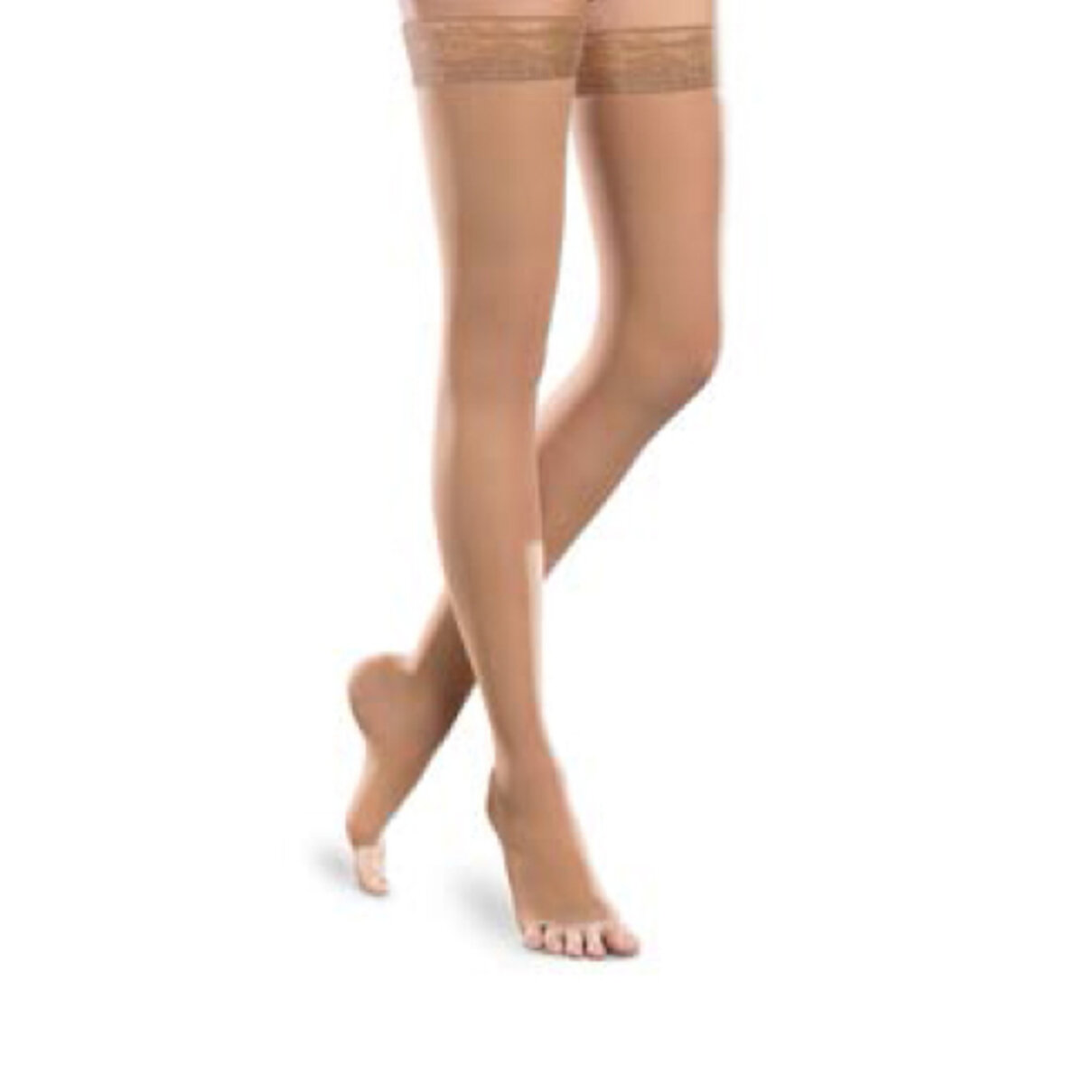 EASE by Therafirm® Sheer Open-Toe Thigh High