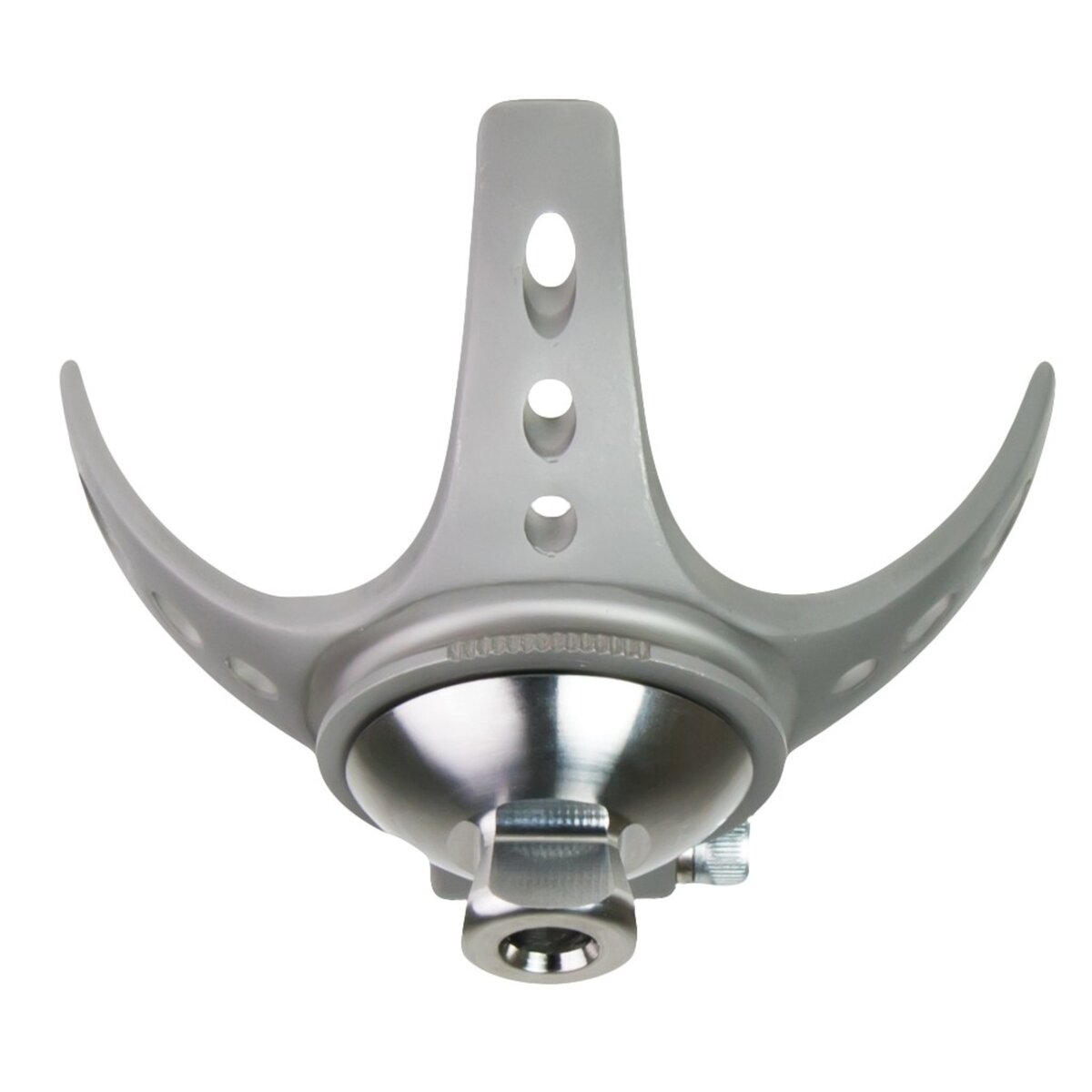 3-Prong Rotatable Pyramid with Pin Lock Hole - Stainless Steel