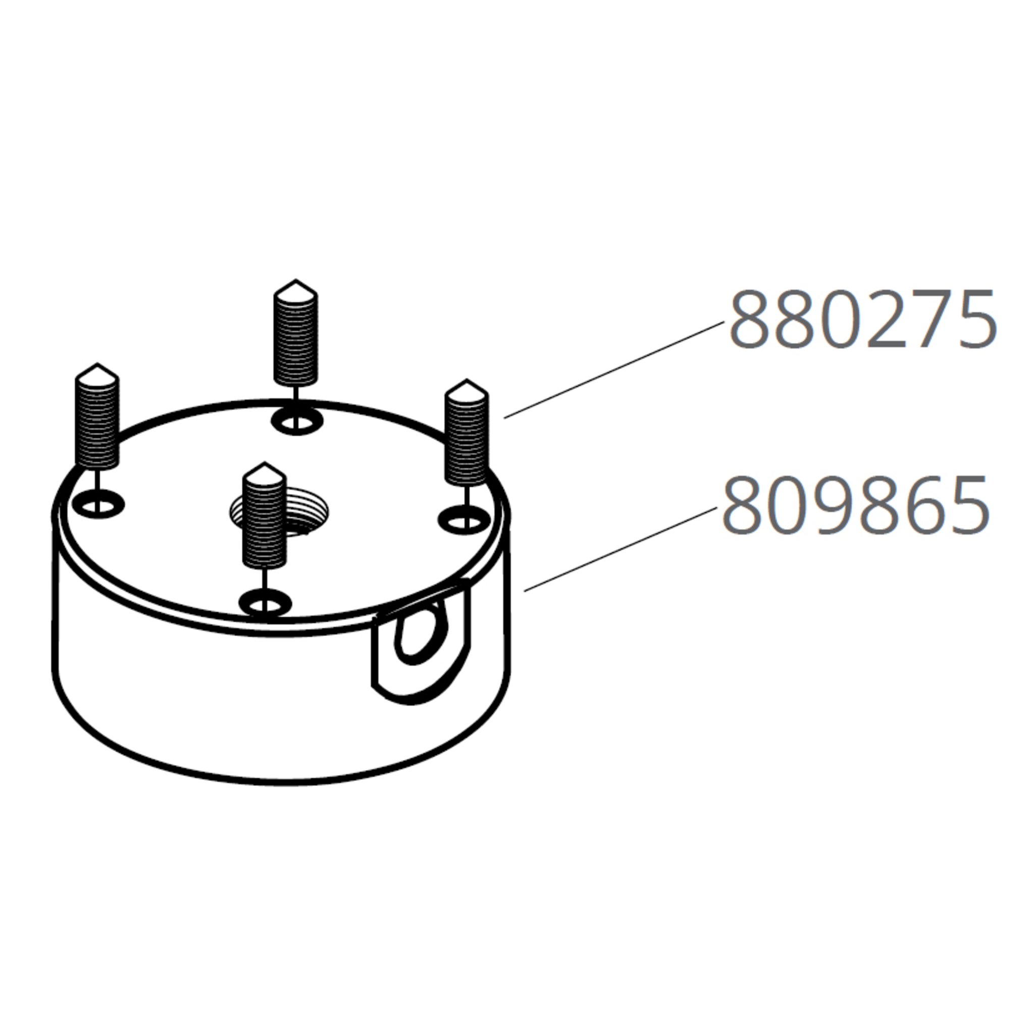 Corps factice pour réceptacle cylindrique