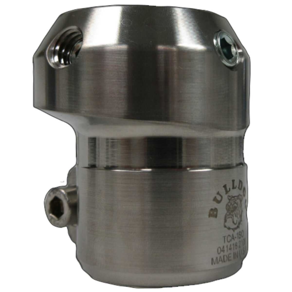 Adaptateur pour tube 30 mm avec récepteur décentré de 5 mm, en titane