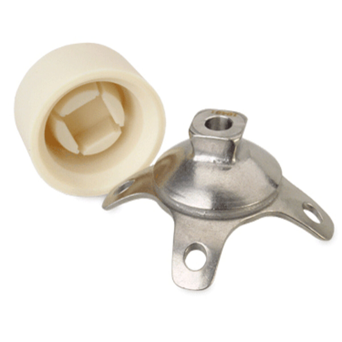 4-Ear BK Adapter with Pyramid - Stainless Steel