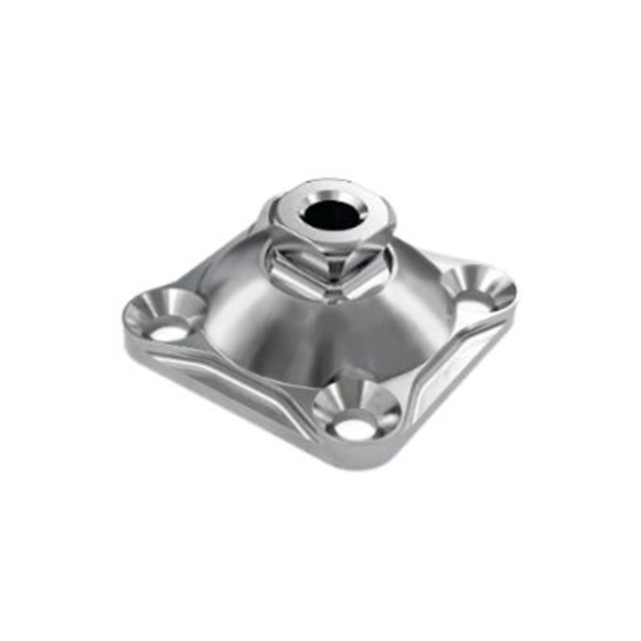 4-Hole Male Pyramid with Rotation - Stainless Steel