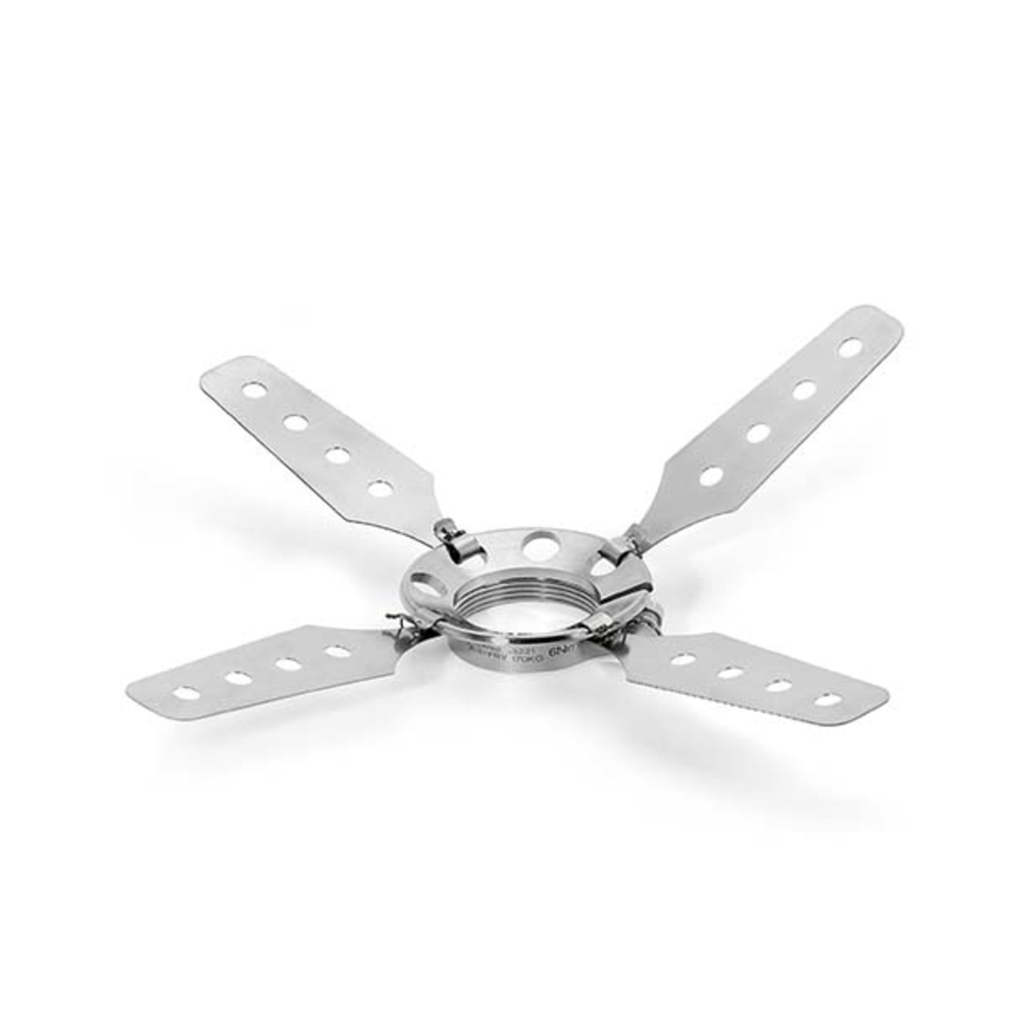 4-Prong Connector with Flexible Ears - Titanium