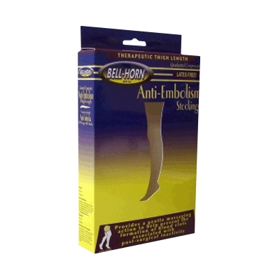 Bell-Horn Open Toe Anti-Embolism Thigh Stocking 18 mmHg