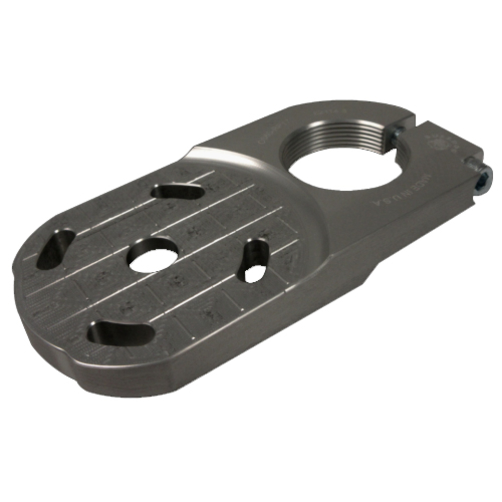 Attachment Plate with 4-Slot Rotation, Offset Female Thread