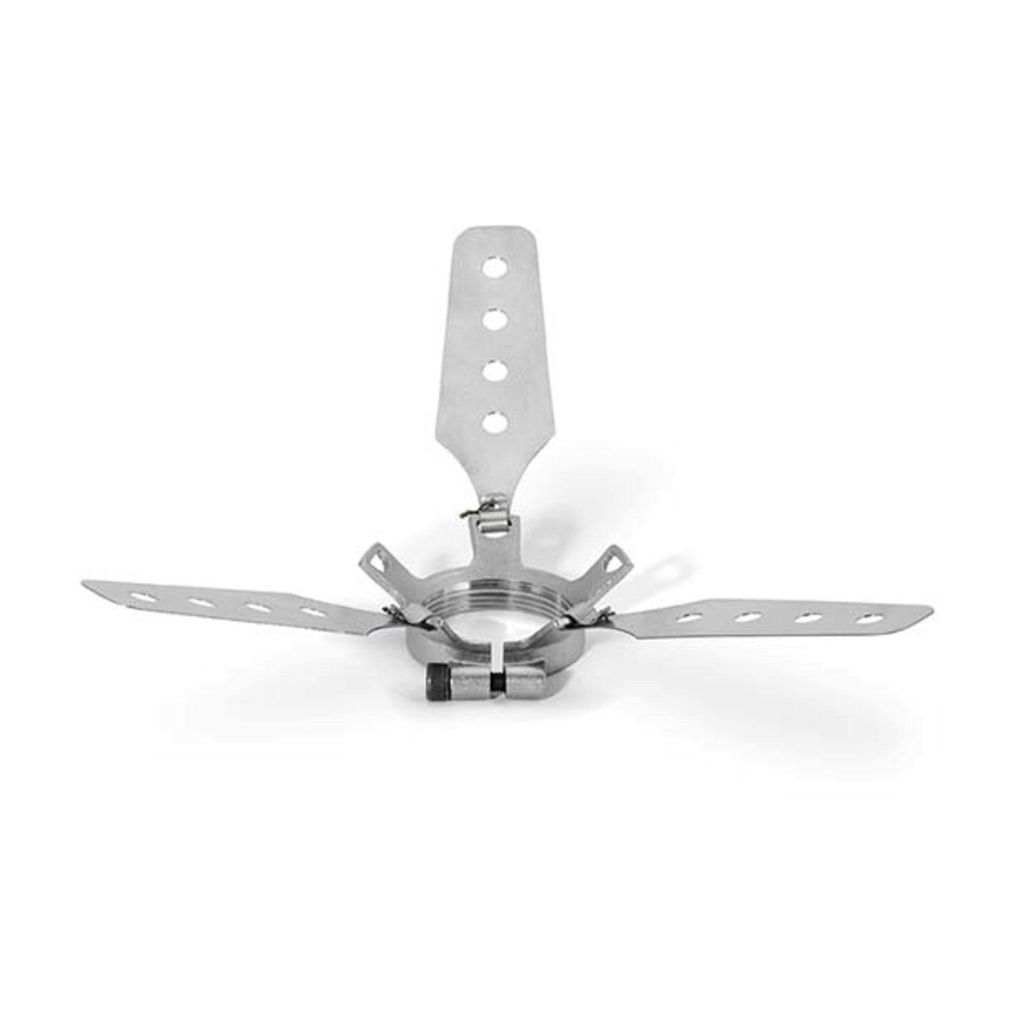 3-Prong Rotating Adapter Base - Stainless Steel