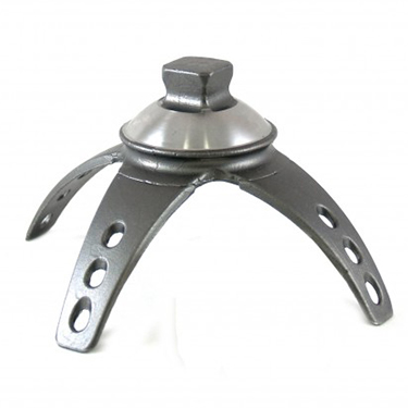 3-Prong Adapter with Fixed Pyramid - Stainless Steel