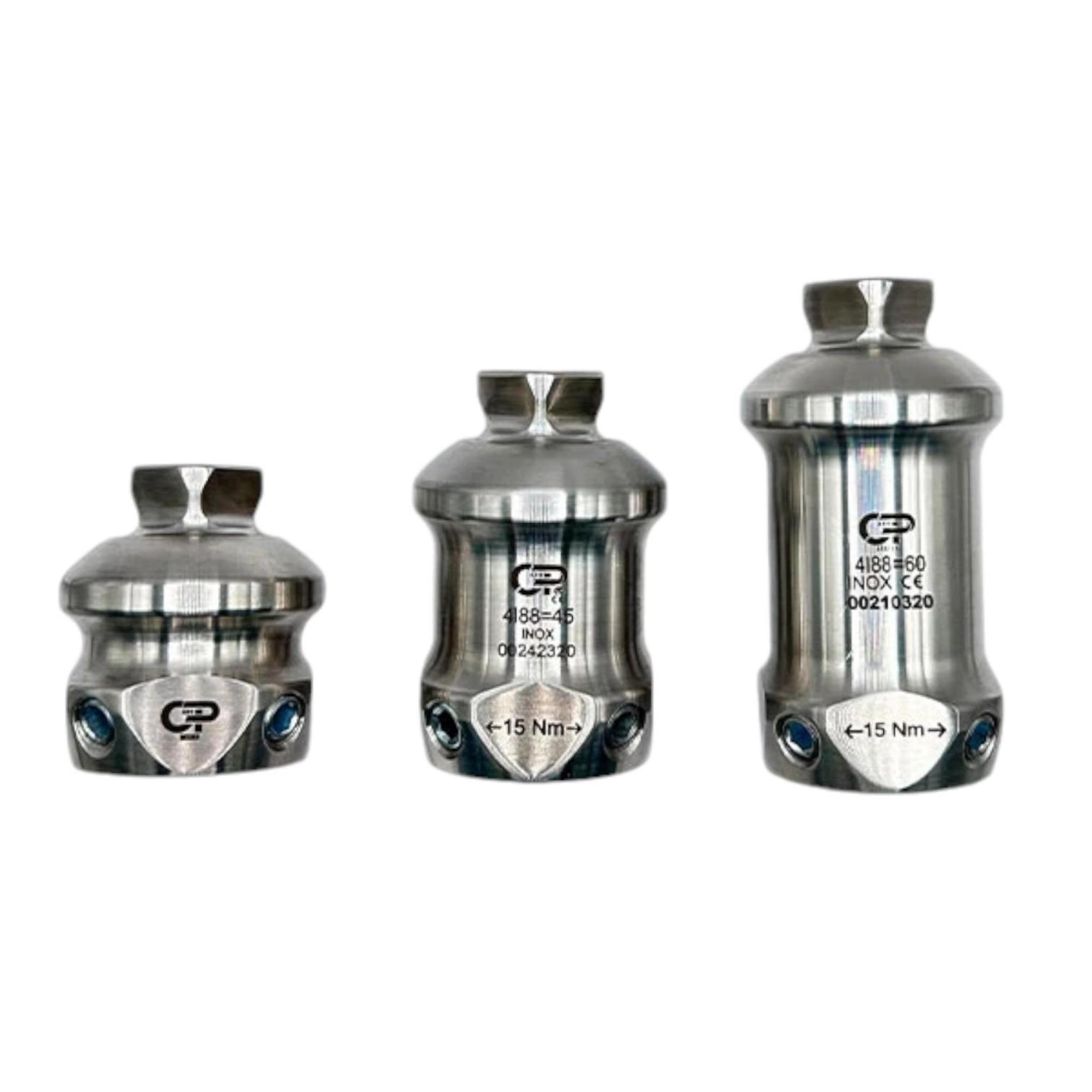 Double Receiver Adapter to Male and Female Stainless Steel