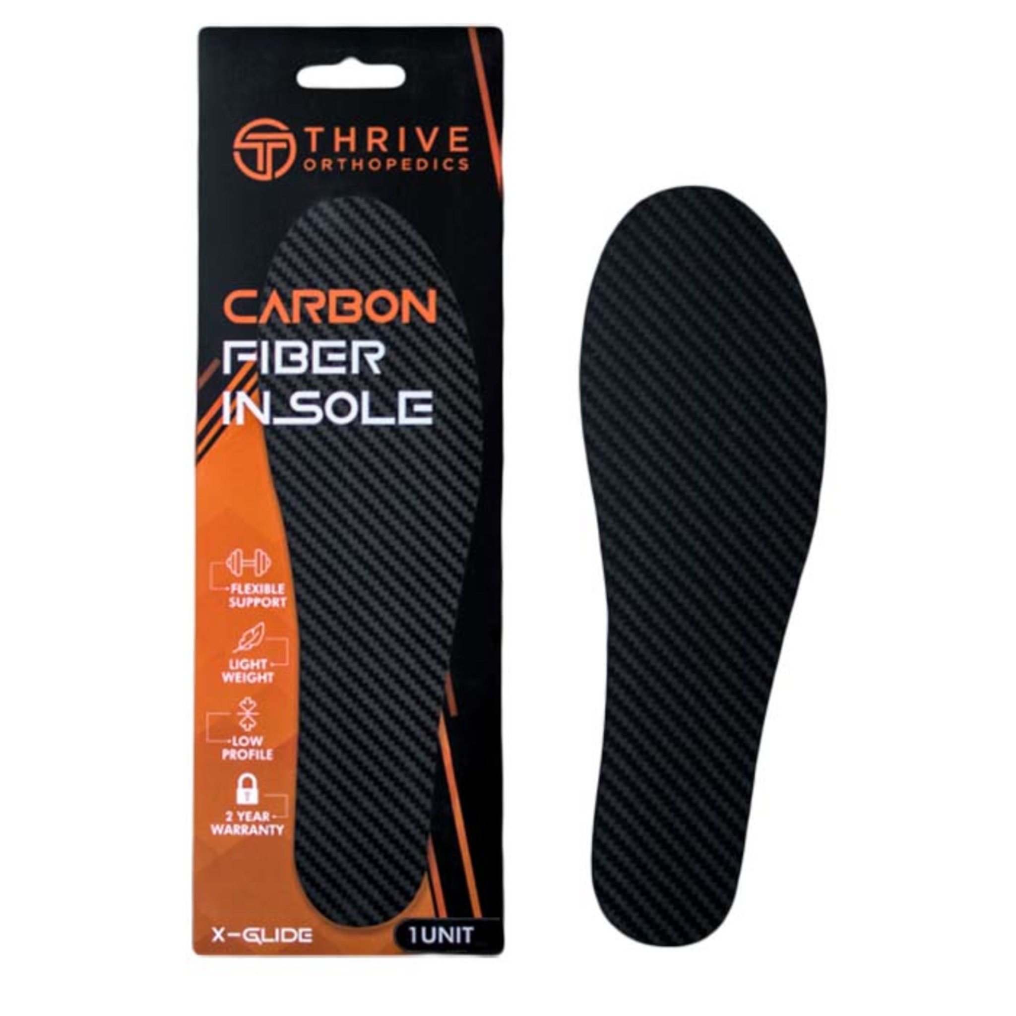 Formes podales souples X-Glide en fibres de carbone
