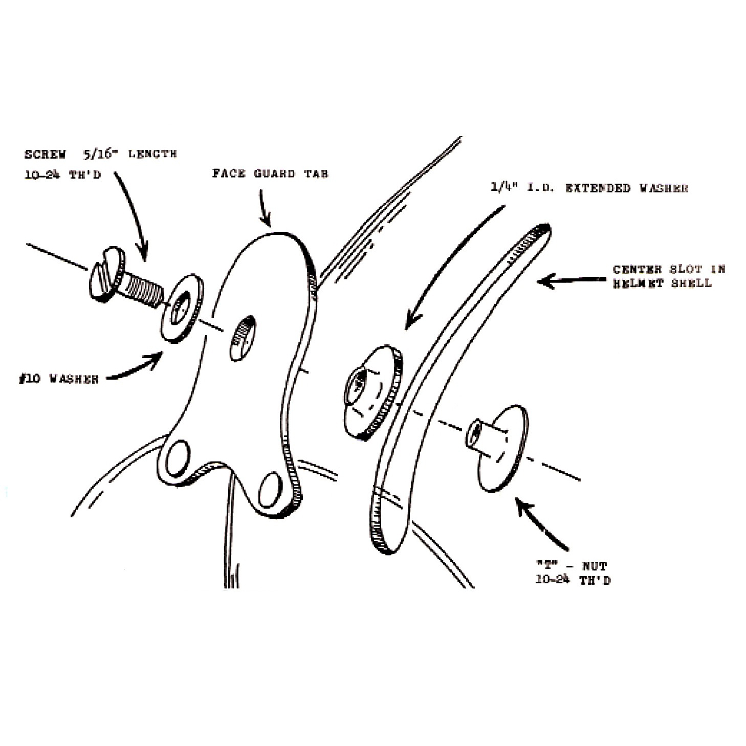 7642 Face Guard Hardware