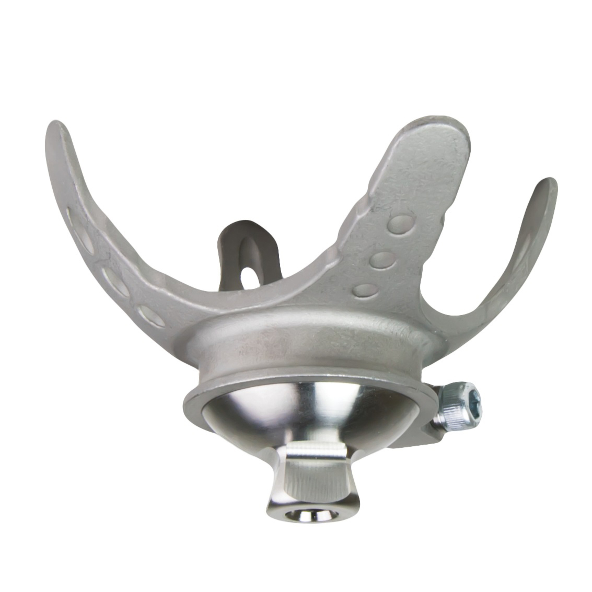 4-Prong Rotatable Pyramid with Pin Lock Hole - Stainless Steel
