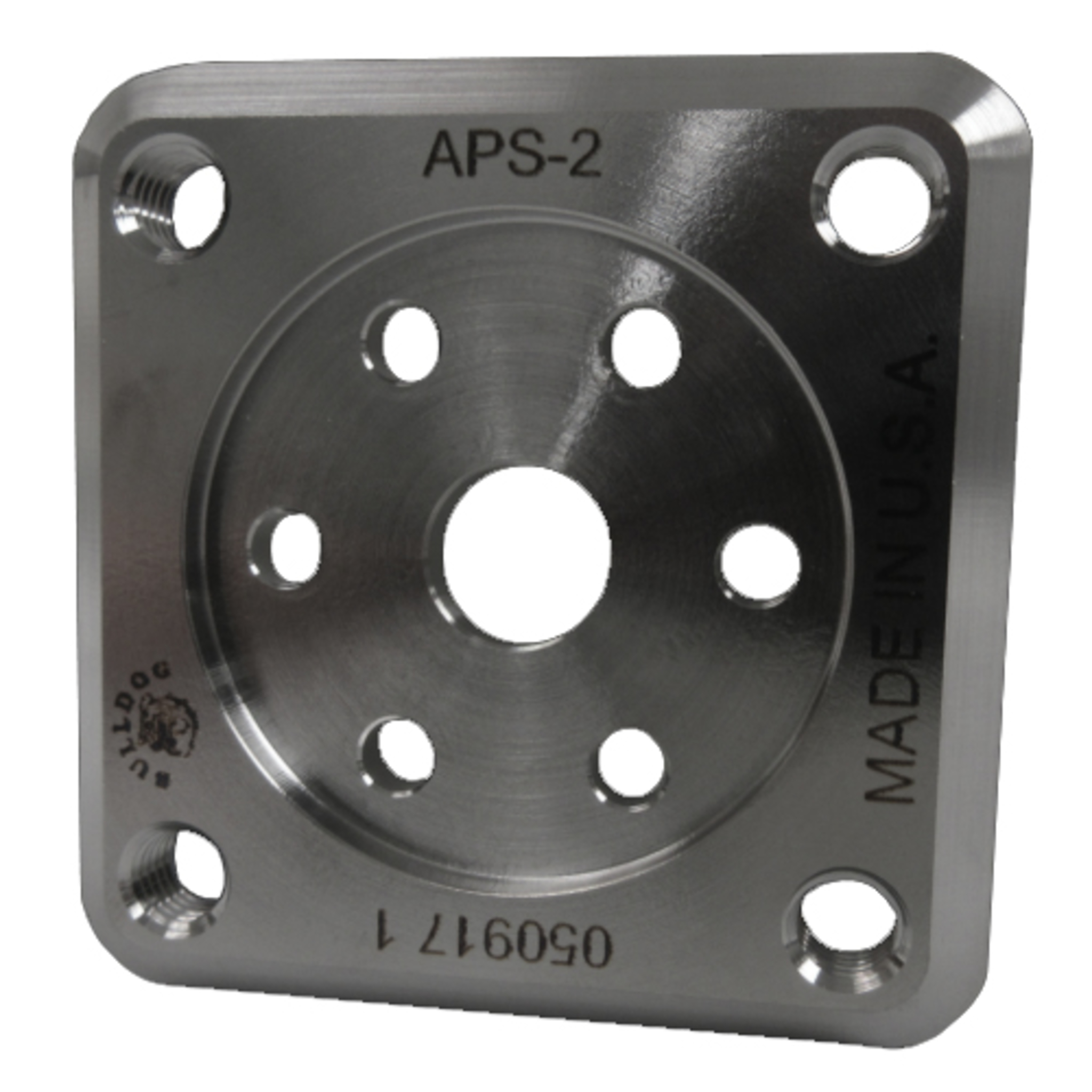 4-Hole Threaded Square Attachment Plate - Titanium