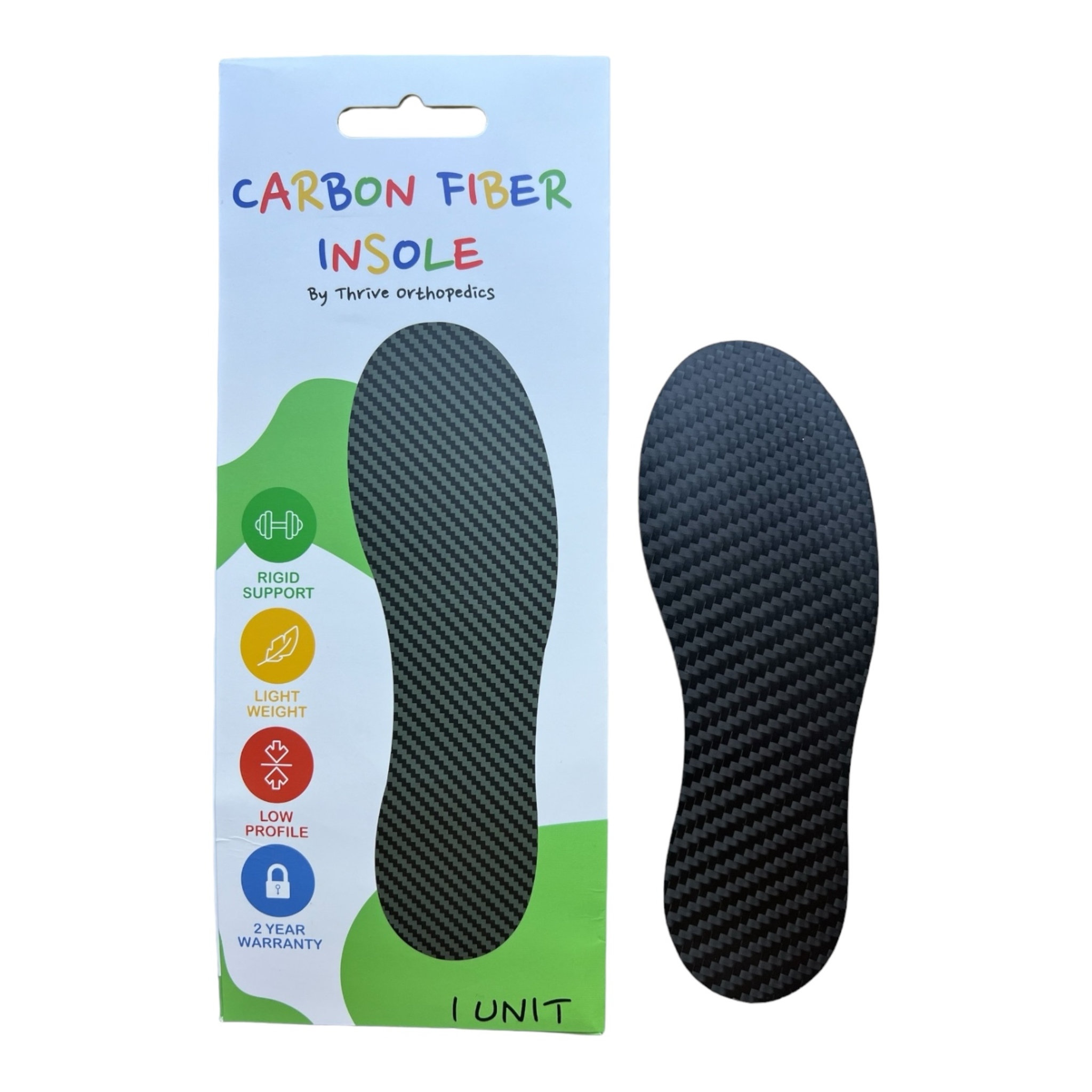 Formes podales pédiatriques rigides X-Glide en fibres de carbone ThriveMD