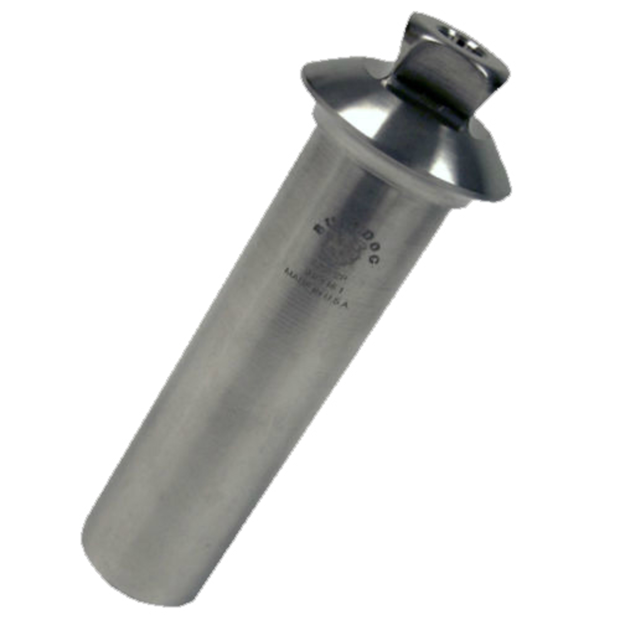 Tube pédiatrique 22 mm avec adaptateur pyramidal, en acier inoxydable
