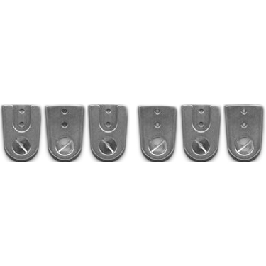 Articulations de cheville double action alum. mince Becker Titanium Slim Line